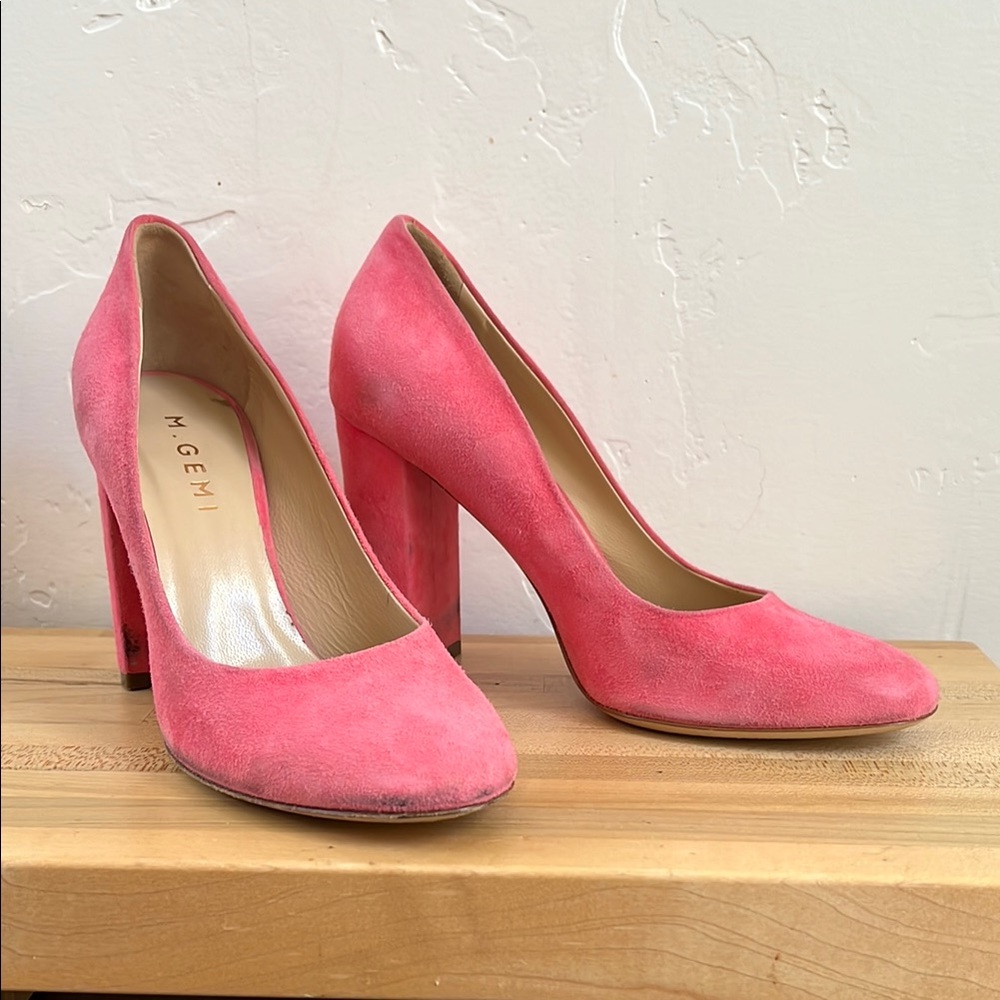 M. Gemi Pink Heels Suede size 37